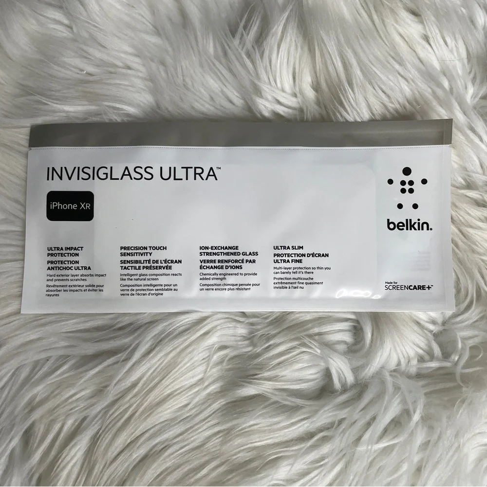 Nwt Belkin INVISIBLE Screen Protector for Apple iPhone XR